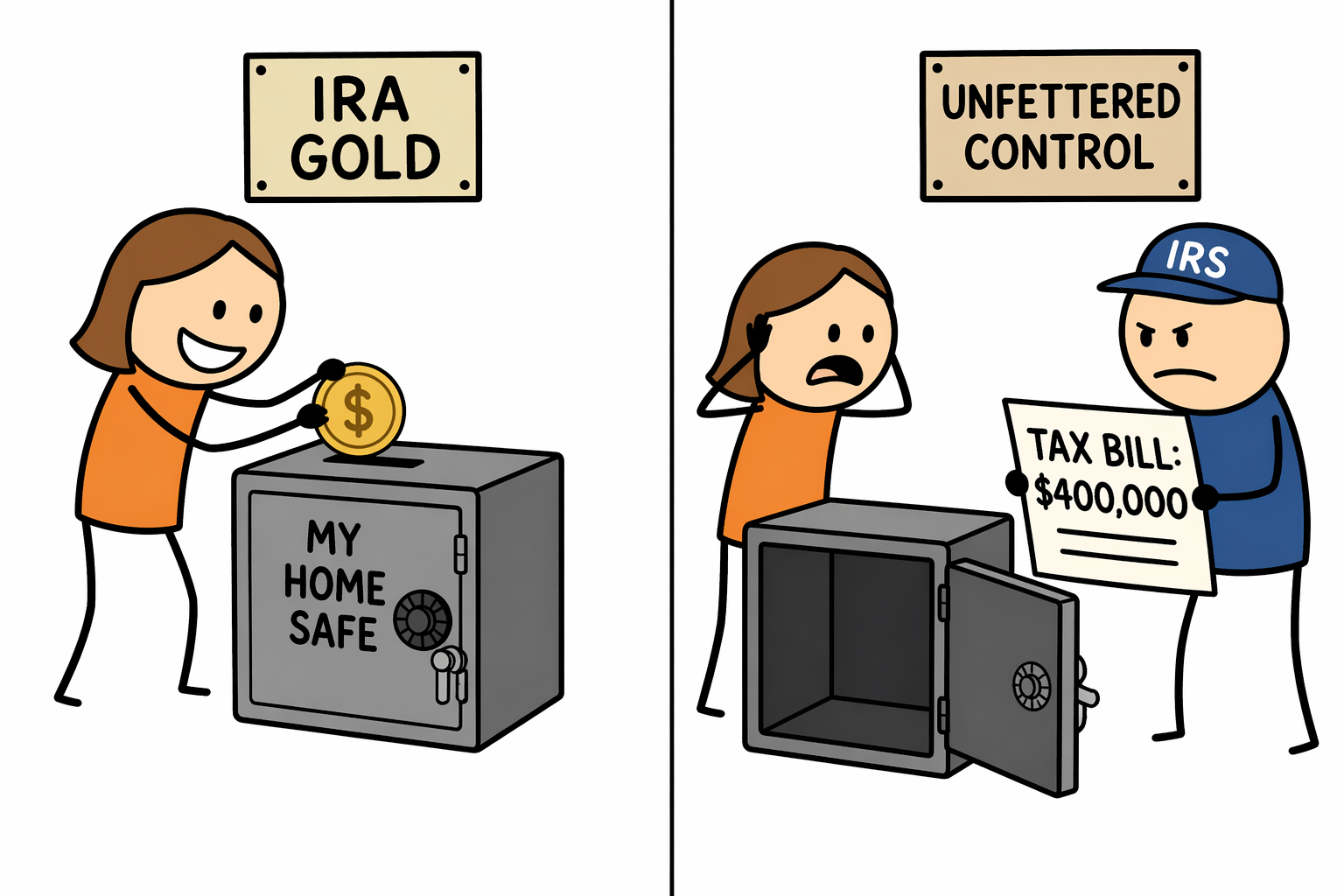 The gold in the safe disaster